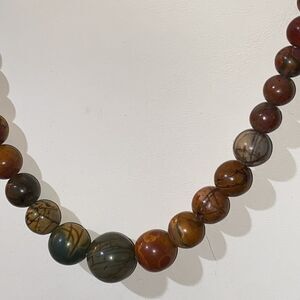 Beautiful Graduated Jasper Necklace